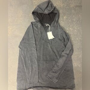 Barefoot Dreams Sunbleached Cotton Bonfire Hoodie